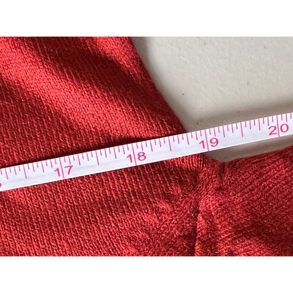 DYNAMITE WOMEN'S RED RIBBED MOCK NECK SWEATER SIZE S NWOT - Picture 5 of 6